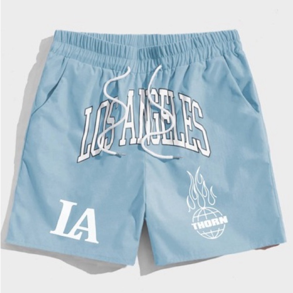 ROMWE Light Blue Casual Shorts size M CP1